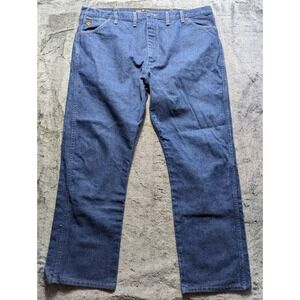 Wrangler FR Relaxed Jeans Men's Size 44x32 Dark Wash